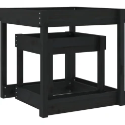 vidaXL Sand-Spieltische 2 Stk. Schwarz Massivholz Kiefer