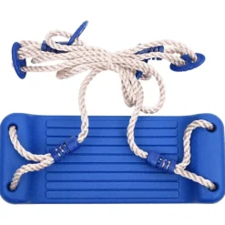 vidaXL Schaukelsitze mit Seilen 2 Stk. Blau 38x16 cm PE