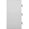 vidaXL Schließfachschrank Hellgrau und Rot 90x45x92,5 cm Stahl
