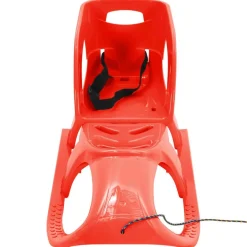 vidaXL Schlitten mit Lehne Rot 102,5x40x23 cm Polypropylen