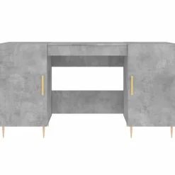 vidaXL Schreibtisch Betongrau 140x50x75 cm Holzwerkstoff
