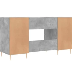 vidaXL Schreibtisch Betongrau 140x50x75 cm Holzwerkstoff