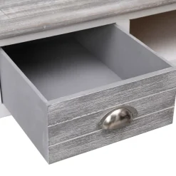 vidaXL Schreibtisch Grau 110×45×76 cm Holz