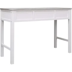 vidaXL Schreibtisch Grau 110×45×76 cm Holz