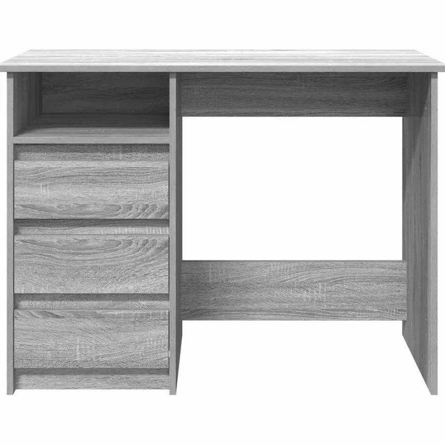 vidaXL Schreibtisch Grau Sonoma 102x50x75 cm Holzwerkstoff