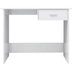 vidaXL Schreibtisch Hochglanz-Weiß 100×50×76 cm Holzwerkstoff