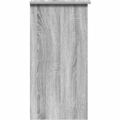 vidaXL Schreibtisch mit Regal Grau Sonoma 84x40x78 cm Holzwerkstoff