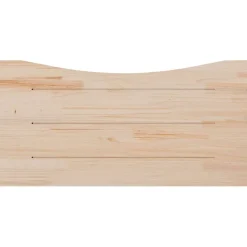 vidaXL Schreibtischplatte Weiß 110x55x2,5 cm Massivholz Kiefer