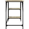 vidaXL Schreibtisch Sonoma-Eiche 120x50x75 cm Metall Holzwerkstoff