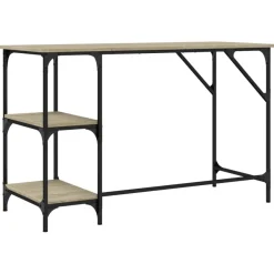vidaXL Schreibtisch Sonoma-Eiche 120x50x75 cm Metall Holzwerkstoff