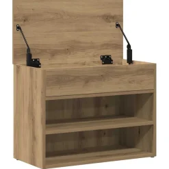vidaXL Schuhbank Artisan-Eiche 60x30x45 cm Holzwerkstoff