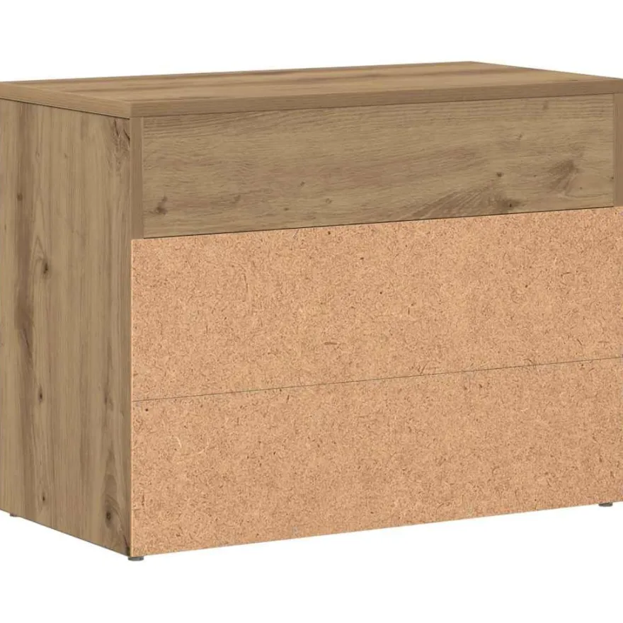 vidaXL Schuhbank Artisan-Eiche 60x30x45 cm Holzwerkstoff