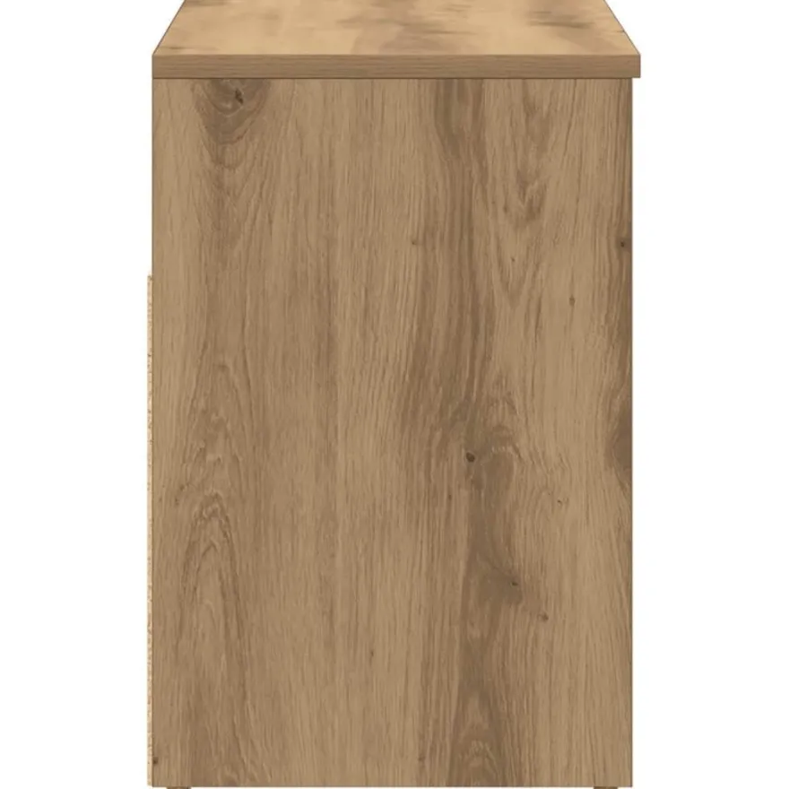 vidaXL Schuhbank Artisan-Eiche 60x30x45 cm Holzwerkstoff