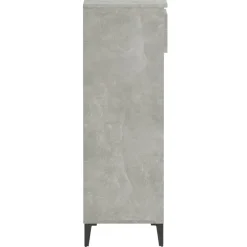 vidaXL Schuhregal Betongrau 40x36x105 cm Holzwerkstoff