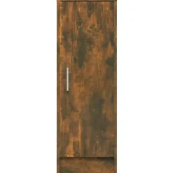 vidaXL Schuhregal Räuchereiche 32x35x92 cm Holzwerkstoff