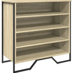 vidaXL Schuhregal Sonoma-Eiche 80x38x78 cm Holzwerkstoff
