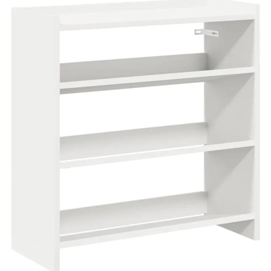 vidaXL Schuhregal Weiß 60x25x62 cm Holzwerkstoff