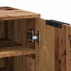 vidaXL Schuhschrank Altholz-Optik 29,5x35x100,5 cm Holzwerkstoff