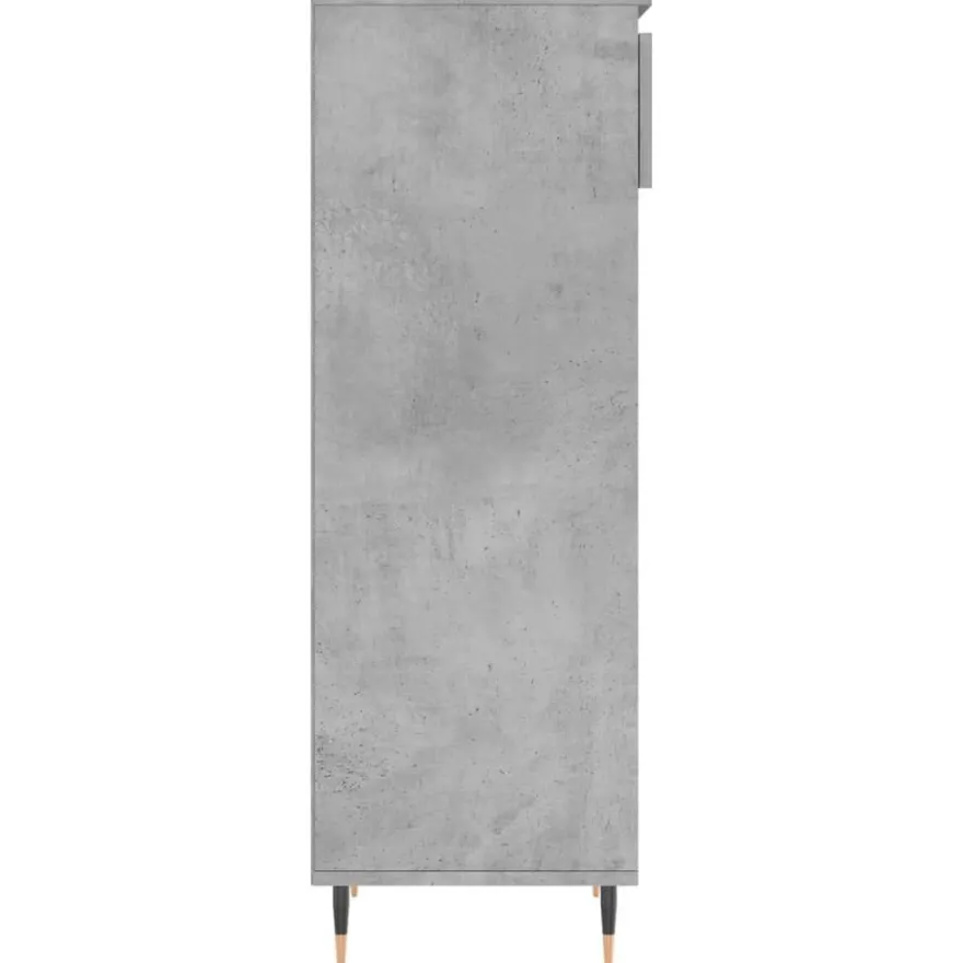 vidaXL Schuhschrank Betongrau 40x36x105 cm Holzwerkstoff