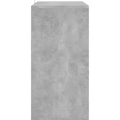 vidaXL Schuhschrank Betongrau 60x35x70 cm Holzwerkstoff