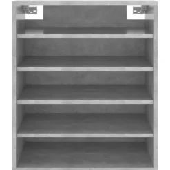 vidaXL Schuhschrank Betongrau 60x35x70 cm Holzwerkstoff