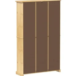 vidaXL Schuhschrank Corona 99x32x163,5 cm Massivholz Kiefer