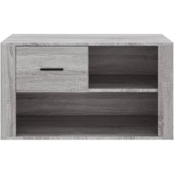 vidaXL Schuhschrank Grau Sonoma 80x35x45 cm Holzwerkstoff