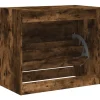 vidaXL Schuhschrank Räuchereiche 80x42x69 cm Holzwerkstoff