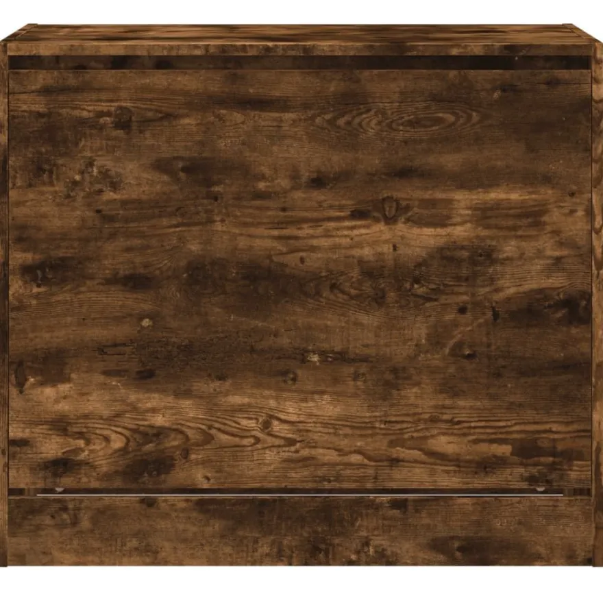 vidaXL Schuhschrank Räuchereiche 80x42x69 cm Holzwerkstoff