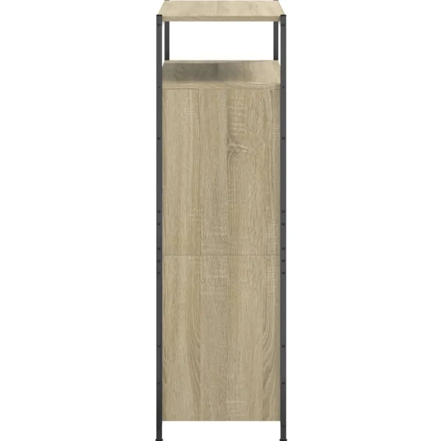 vidaXL Schuhschrank Sonoma-Eiche 75x34x112 cm Holzwerkstoff