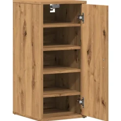 vidaXL Schuhschränke 2 Stk. Artisan-Eiche 32x35x70 cm Holzwerkstoff