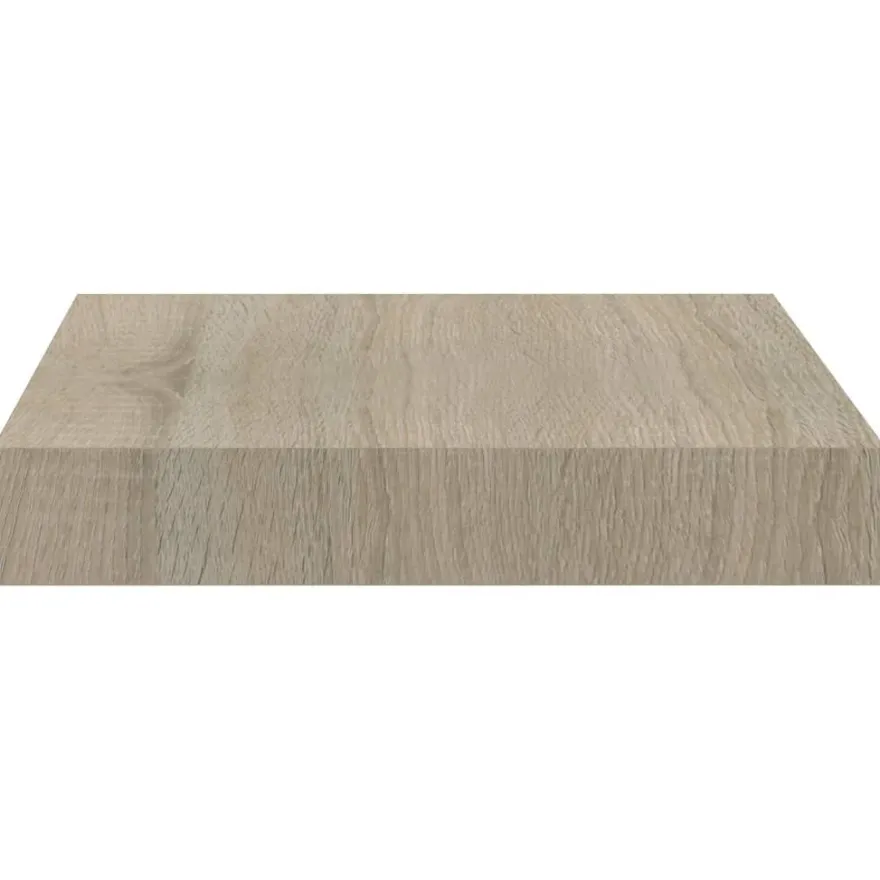 vidaXL Schwebende Wandregale 4 Stk. Eichefarben 23x23,5x3,8cm MDF