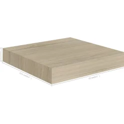vidaXL Schwebende Wandregale 4 Stk. Eichefarben 23x23,5x3,8cm MDF