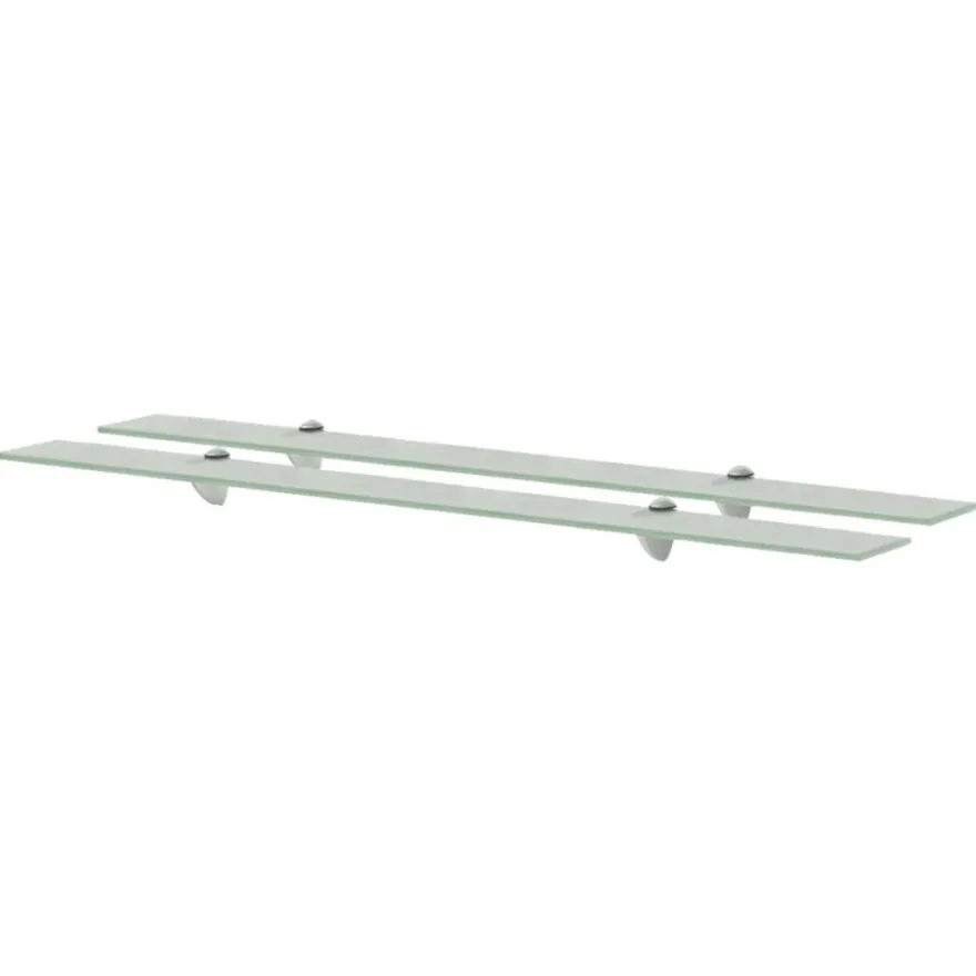 vidaXL Schweberegale 2 Stk. Glas 100x20 cm 8 mm