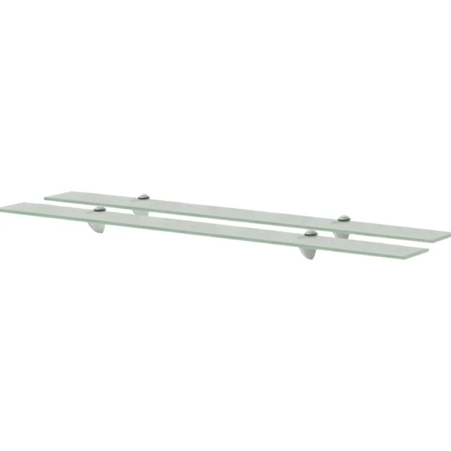 vidaXL Schweberegale 2 Stk. Glas 100x10 cm 8 mm