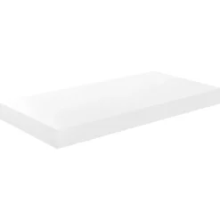vidaXL Schweberegale 4 Stk. Hochglanz-Weiß 50x23x3,8 cm MDF