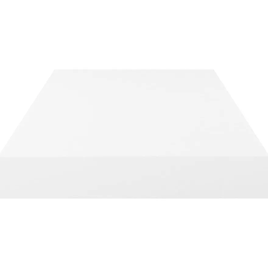 vidaXL Schweberegale 4 Stk. Hochglanz-Weiß 50x23x3,8 cm MDF