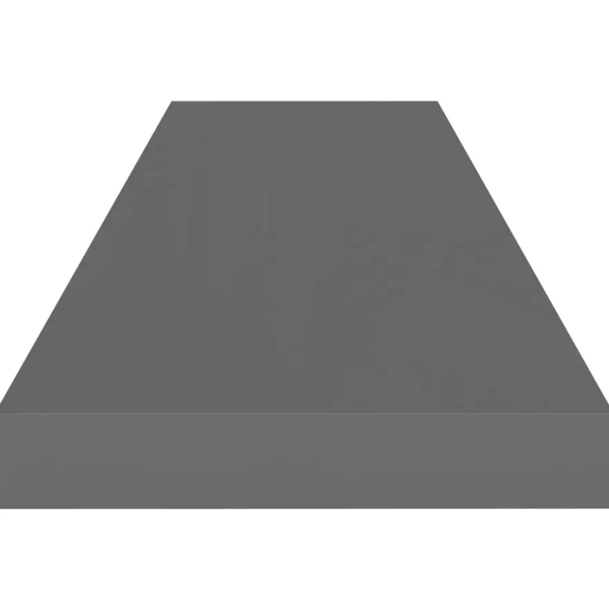 vidaXL Schweberegale 4 Stk. Hochglanz-Grau 90x23,5x3,8 cm MDF