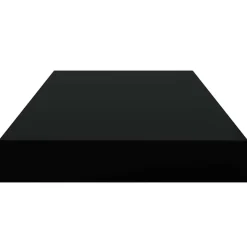vidaXL Schweberegale 4 Stk. Schwarz 50x23x3,8 cm MDF