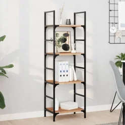 vidaXL Schweberegale 4 Stk. 40x30x2 cm Massivholz Akazie Ölbehandelt