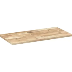 vidaXL Schweberegal 60x40x2 cm Massivholz Akazie Unbehandelt