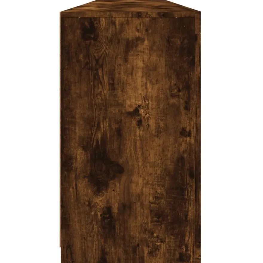 vidaXL Sideboard mit LED-Leuchten Räuchereiche 283x37x67 cm