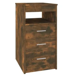 vidaXL Sideboard mit Schubladen Räuchereiche 40x50x76 cm Holzwerkstoff