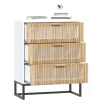vidaXL Sideboard Weiß 60x30x75 cm Holzwerkstoff