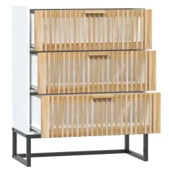 vidaXL Sideboard Weiß 60x30x75 cm Holzwerkstoff