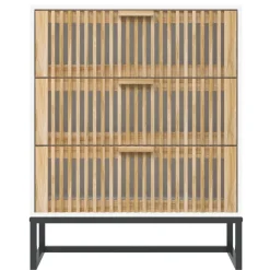 vidaXL Sideboard Weiß 60x30x75 cm Holzwerkstoff