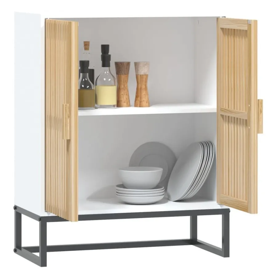 vidaXL Sideboard Weiß 60x30x75 cm Holzwerkstoff