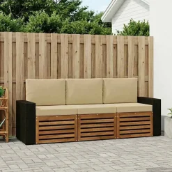 vidaXL Sofagarnituren 3 stk. Massivholz Akazie
