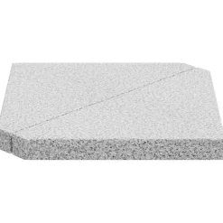 vidaXL Sonnenschirm-Gewichtsplatten 2 Stk. Grau Granit Dreieckig 14 kg