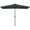 vidaXL Sonnenschirm mit Metall-Mast 300x200 cm Anthrazit